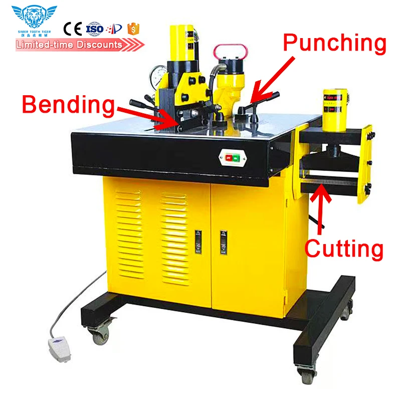 Portable 3-in-1-cnc Busbar-machine Manual Busbar Bending Machine Copper Busbar Twister Machine