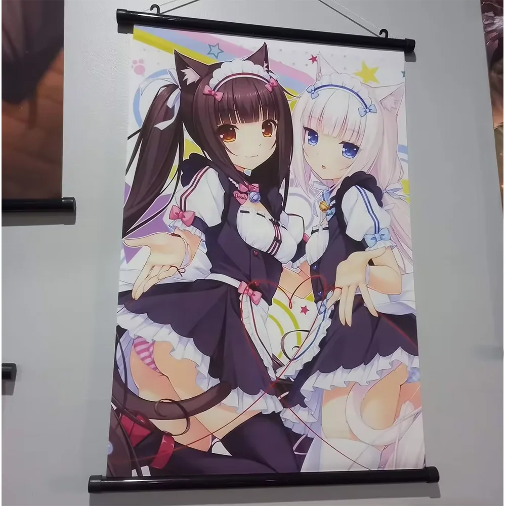 Custom Scroll Banner Minimalist Full Color Printing Canvas Poster Japanese Anime Wall Hanging Banner for Home Decor