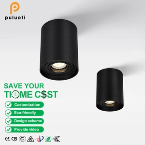 PULUOTI New Design 5w 8w 10w Round Spotlights Restaurant Corridor Simple Anti-Glare Surface Spotlight Cob Led Down Light