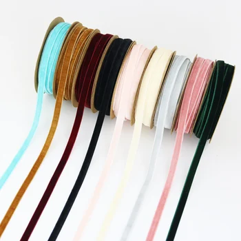 (20 meters/roll) 10mm Velvet ribbon wholesale gift wrapping decoration Christmas lace ribbons