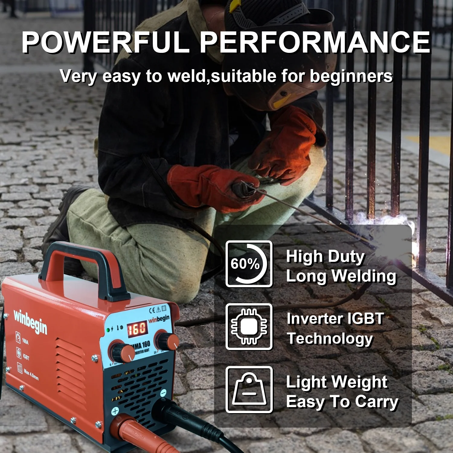 220v Portable 160a Stick Arc Welding Machine 160a Actual Welding ...