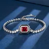 Red corundum bracelet