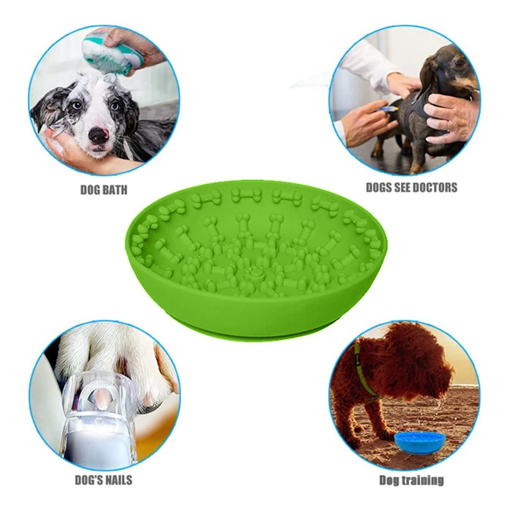 1pc-pet Out Slow Licking Mat Feeder With Suction Cup Disc Slow Feeding Mat