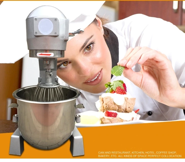 HR-30 Egg Milk Blender and Mixer Commercial Dough Mixer Stainless Steel Planetary Mixer Bowl 30l - Image 3