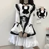 Dress apron bow  headband headpiece flowers collar-White
