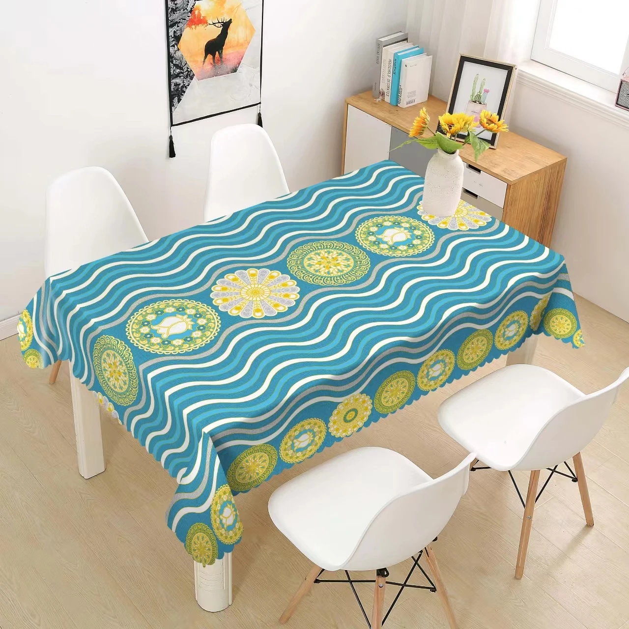 Golden Tablecloth  Plastic Rolls  Pvc Table Cover
