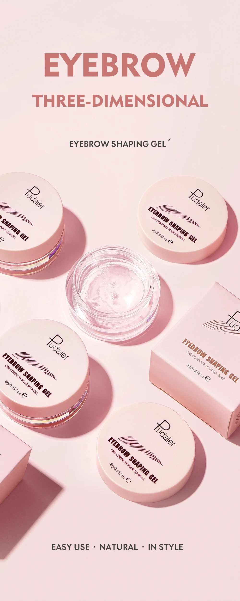 Private Label Waterproof Eyebrow Gel - Long Lasting Styling