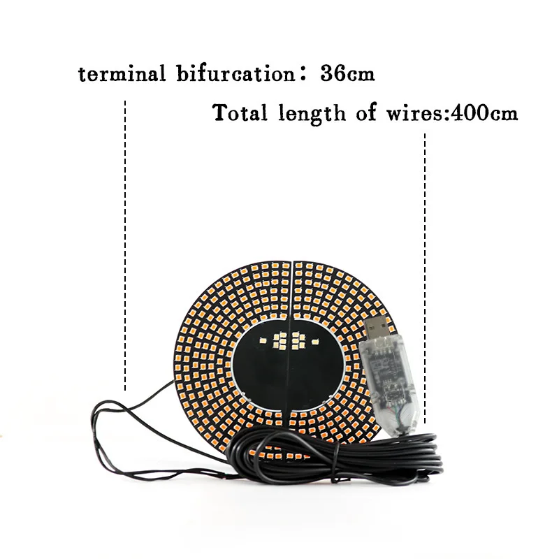 Demon Eye LED Decorative Light Truck 11 Modes USB Big Eye Light 6V/12V Options Rear Position Flashing Personalized Decoration