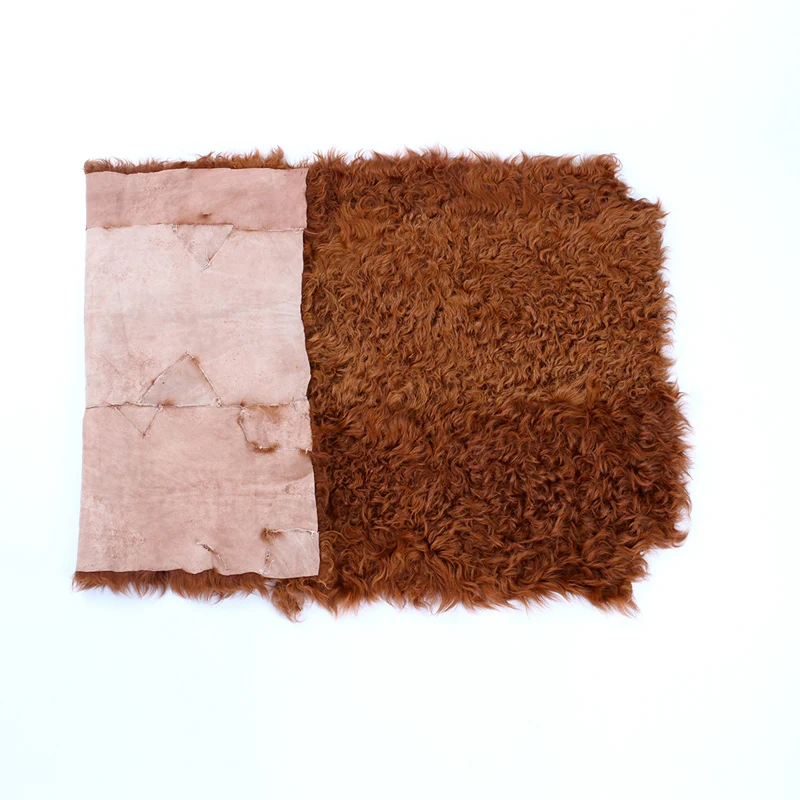 Mongolian Fur Pelt Wholesale Real Mongolian Wool Fur Plate Sheepskin Motorcycle Seat Covers