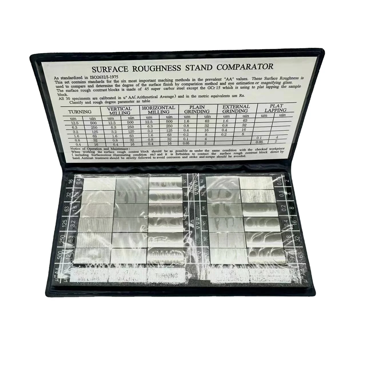 Surface Roughness Stand Comparator Standards Composite - Buy Surface ...