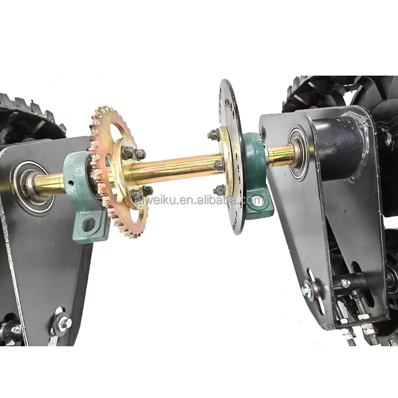 Газовый двигатель Go Kart Karting UTV Багги Quad заднее колесо ATV снег песок снегоход гусеницы в сборе с осью цепь Звездочка тормоз dis