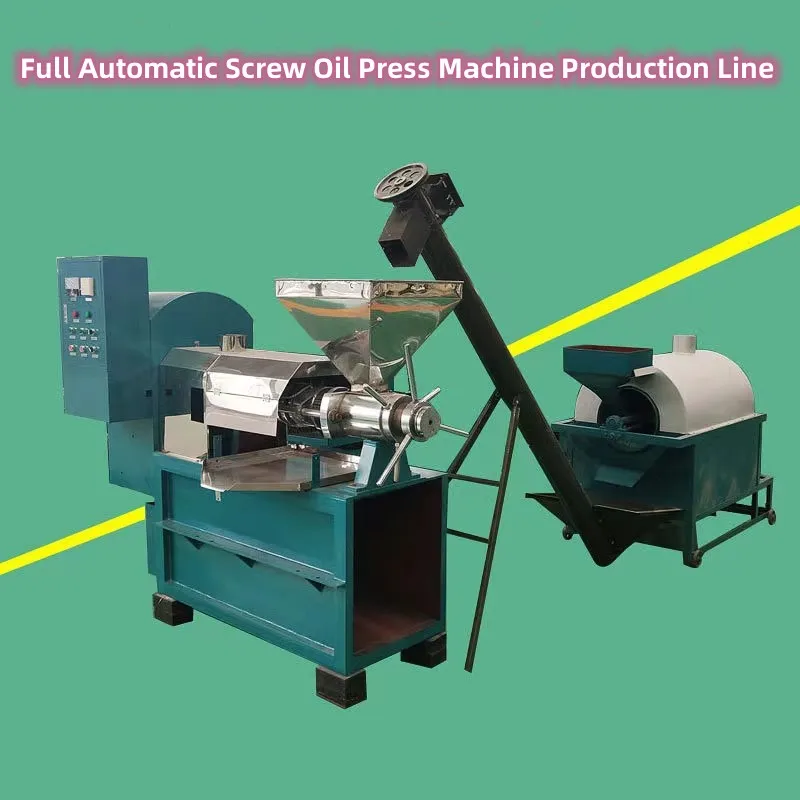 Easy Operation Commercial Automatic Rapeseeds Peanut Sunflower Combined Oil Press Machine