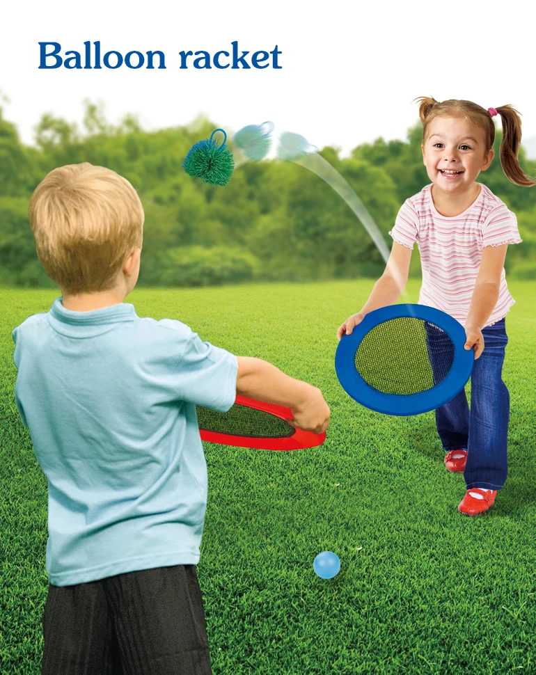Sport toy trampoline paddle ball game flying discs bounce toss and catch toy outdoor camping game catch and throw play set