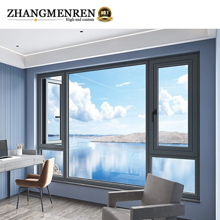 Till Window Till and Turn Black Aluminum Framed Casement windows and Doors Vinyl ...