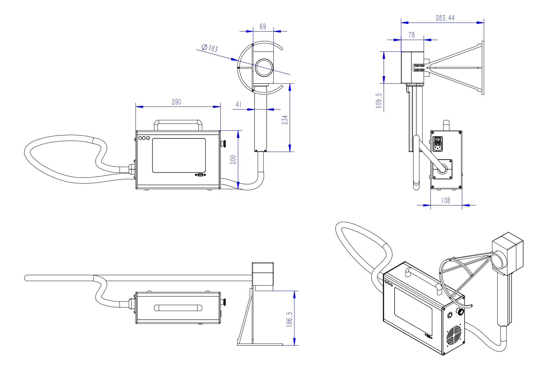 KP20 20W Fiber Laser Cleaning Machine Pulse Rust Removal for Metal Laser to Clean Metal Surface