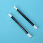 High Quality Factory Disposable Black Rod Double-headed Tube Double End Cleaning Foam Sponge Swab