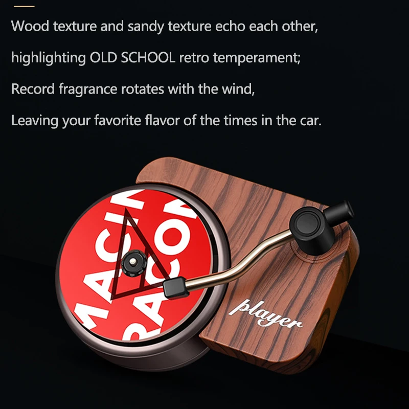 cooles design-plattenspieler auto parfüm plattenspieler auto duft