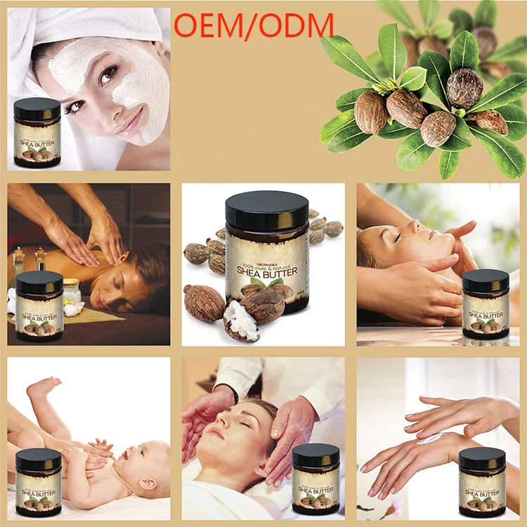 OEM 100% натуральное сырое органическое нерафинированное Африканское масло ши