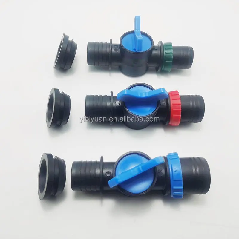 Agricultural Water Pipe Rain Hose Valve Fittings Pe Pipe and Rain Hose Connector Lock Ring Offtake