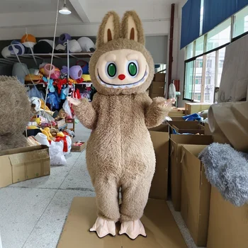 NEW MOQ 1pcs Funny Cartoon Characters Labubu Clothes Performance Outfit Costume Custom Labubu Mascot Costume