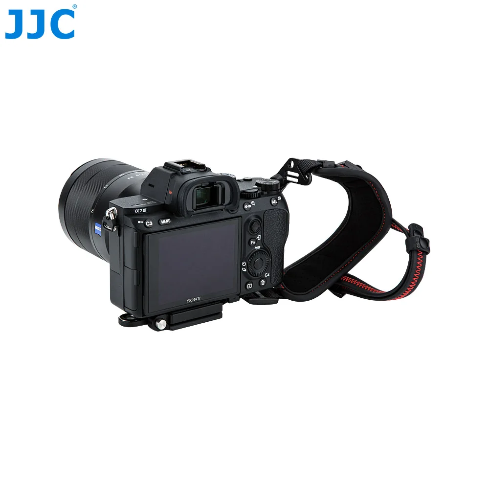 JJC HS-ML1M Canon Nikon Sony Fujifilm Olympus Pentax  Panasonicミラーレスカメラ用マウント付き調節可能なハンドおよびリストストラップ