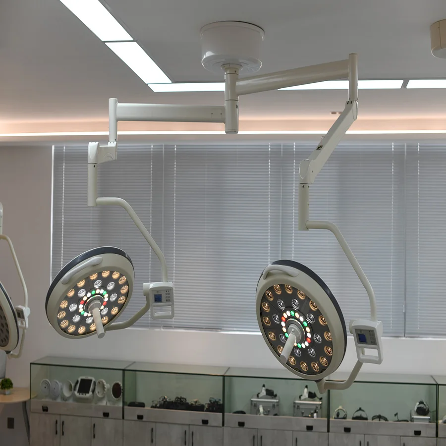 500/500 LED Lamp Surgical Examination Light Operating Light Dual Ceiling Surgical Lamp for dental or hospital manufacture