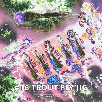 Wholesale #16 Mottled Jig Bead Trout Fly Fishing Lures Fast Sinking Euro Wet Nymph Perdigon Nymph Bass Target Species – Metal Jig – view 3