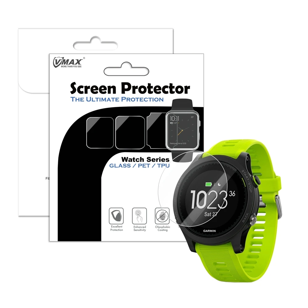 DMAX Tempered Glass Screen Protectors for Garmin Watches