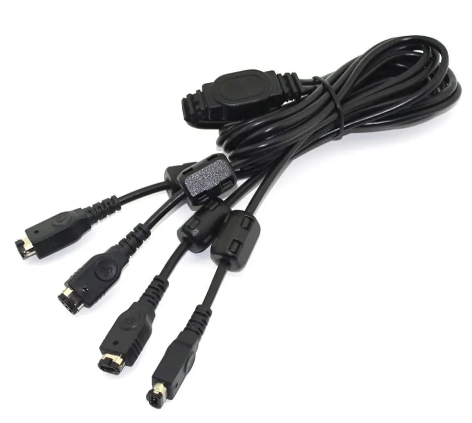 Wholesale 4 Multi Players Link Cable Adapter For Gameboy Advance GBA /SP link cable From