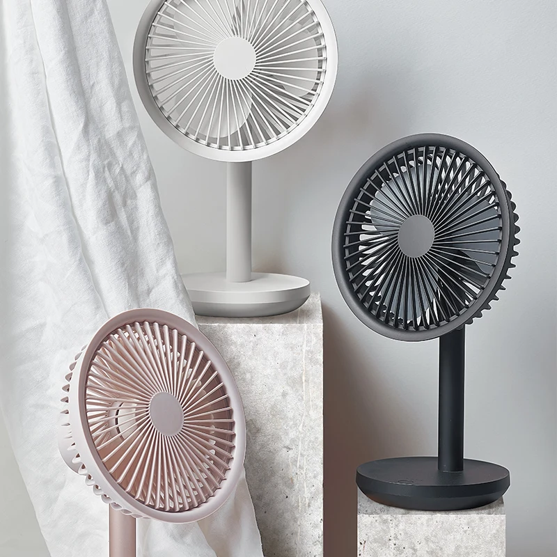3-12 Hours Working Time Long-Lasting Power Three-Speed Wind Speed Silent Table Fan Original Design Made in China