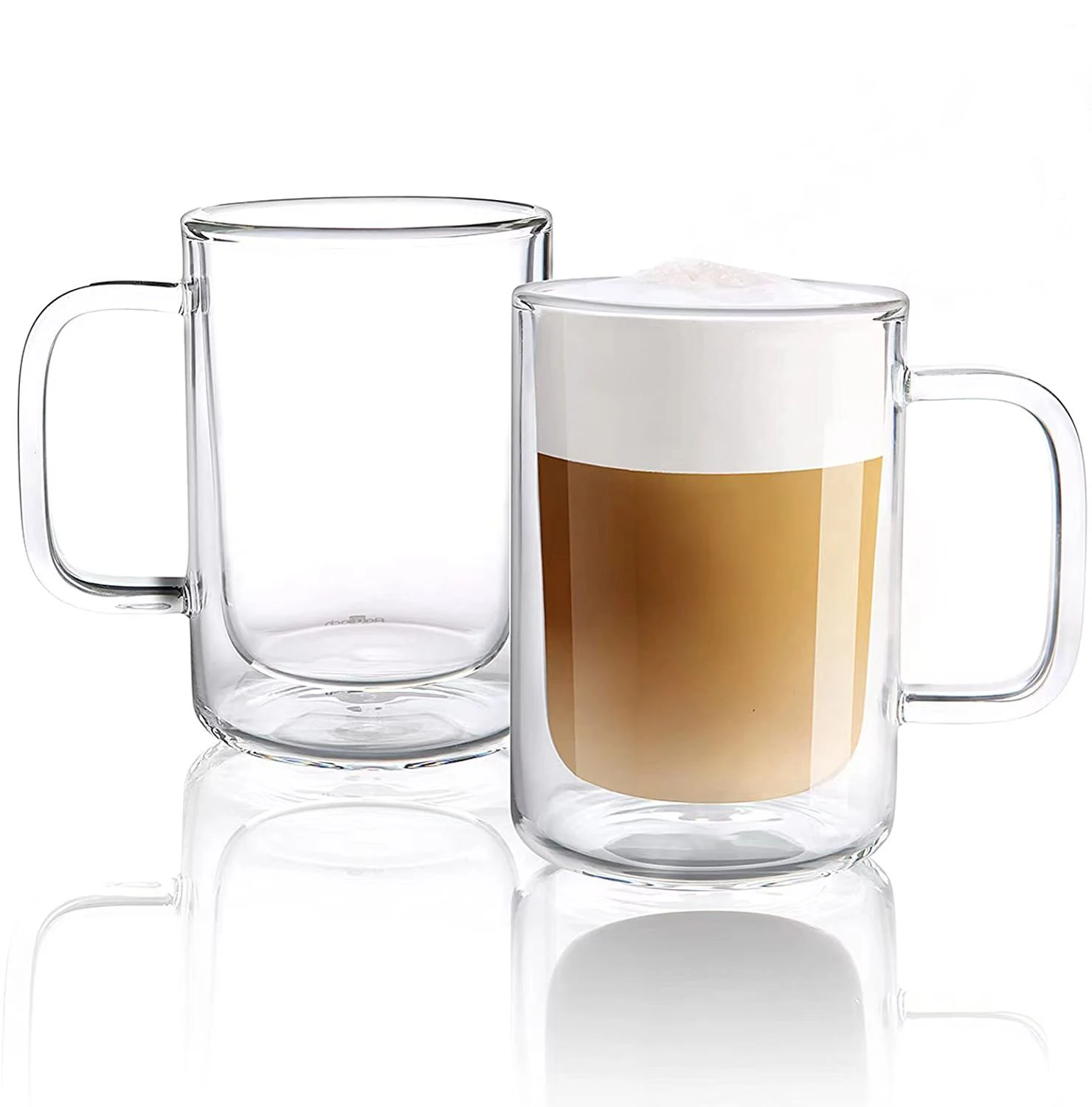 Cantina Clear Double Wall Glass Coffee Mug 15oz + Reviews