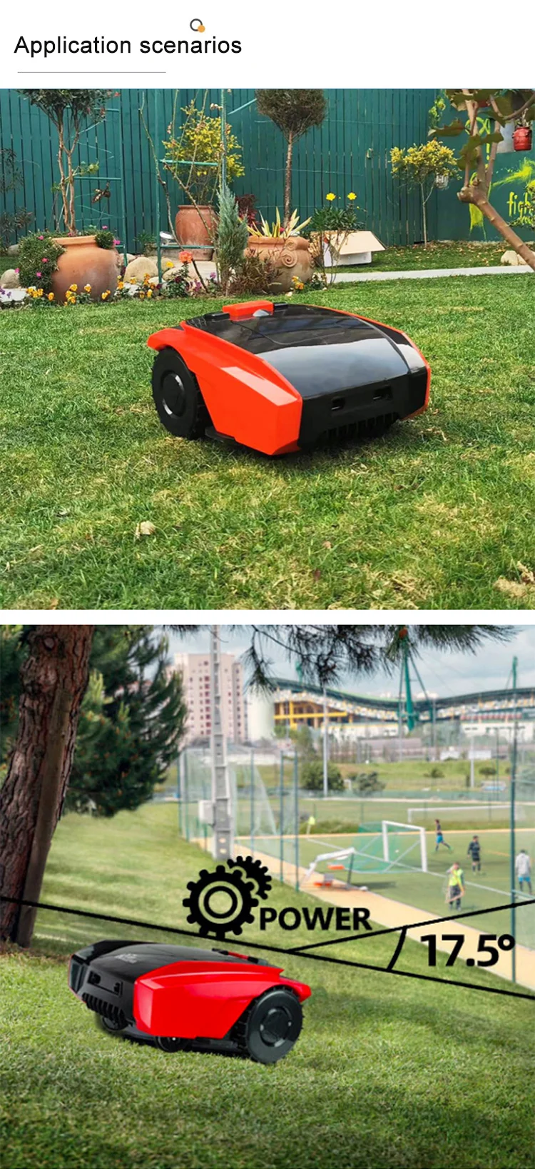 High Quality Intelligent Satellite Navigation Lawn Mower Robot For