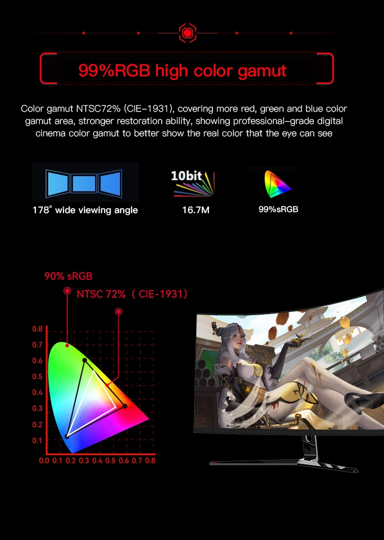 27 Inch Computer Lcd Screen Display Monitor OEM Led Desktop Monitors ...