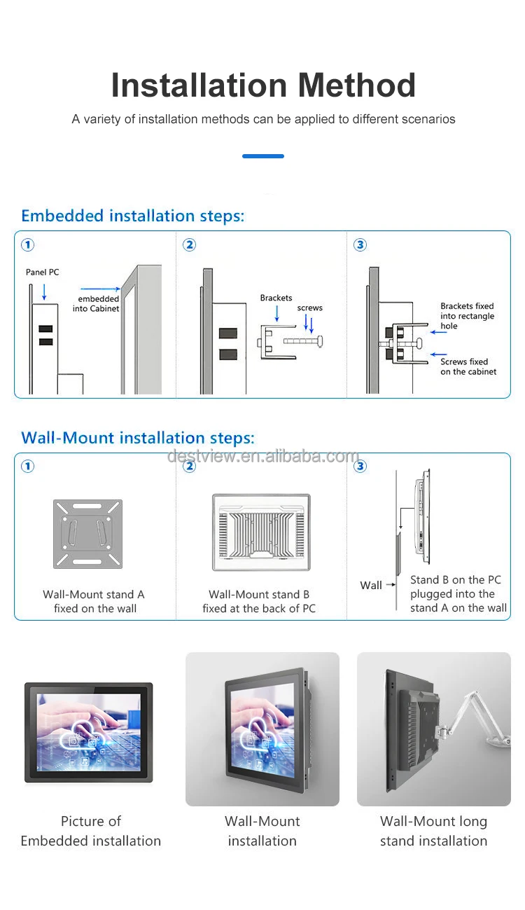 Bestview 27 Inch Industrial Aio Computer J1900 I3 I5 I7 Cpu Desktops ...