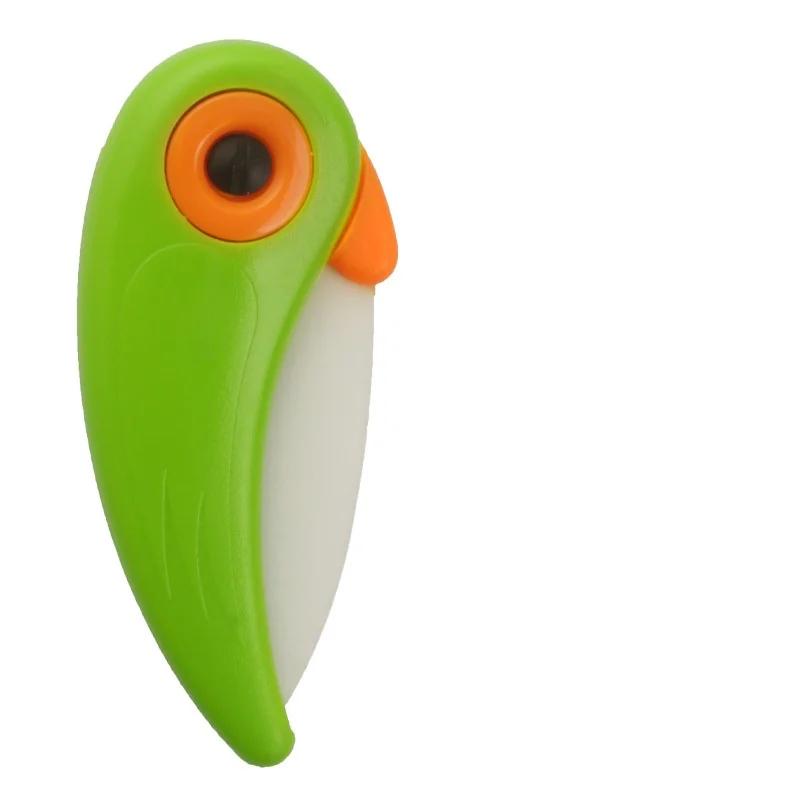 Professional Kitchen sharp Folding Ceramic Knife in Parrot Shape