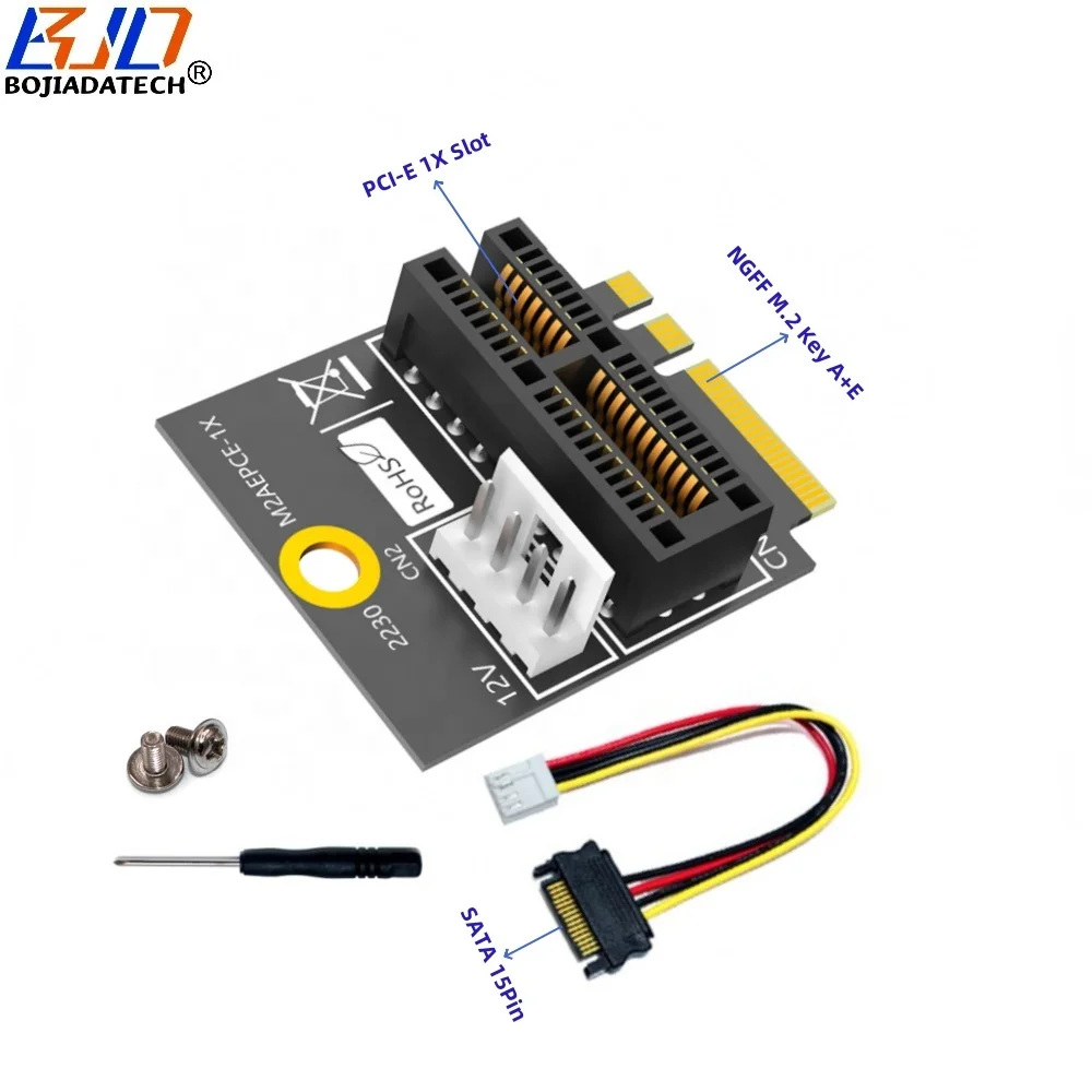 工場卸売 PCI-E 1XスロットからNGFF M.2 Key A+Eインターフェース拡張