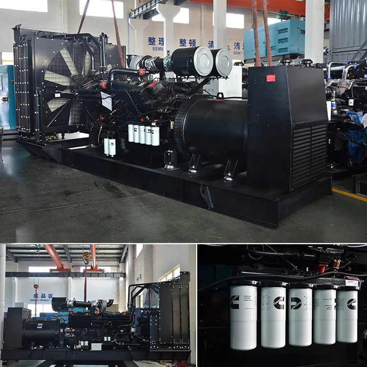 Shortly Delivery Large Power Generators 1200 kw 600 v Synchronizing Panel 1500kva diesel Generator