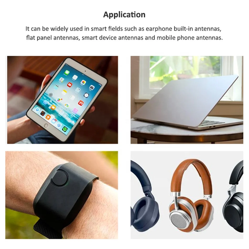 3dBi FPC coil flex antenna mobile device network pairing sharing Ferrite internal nfc antenna 13.56Mhz rectangular NFC antenna
