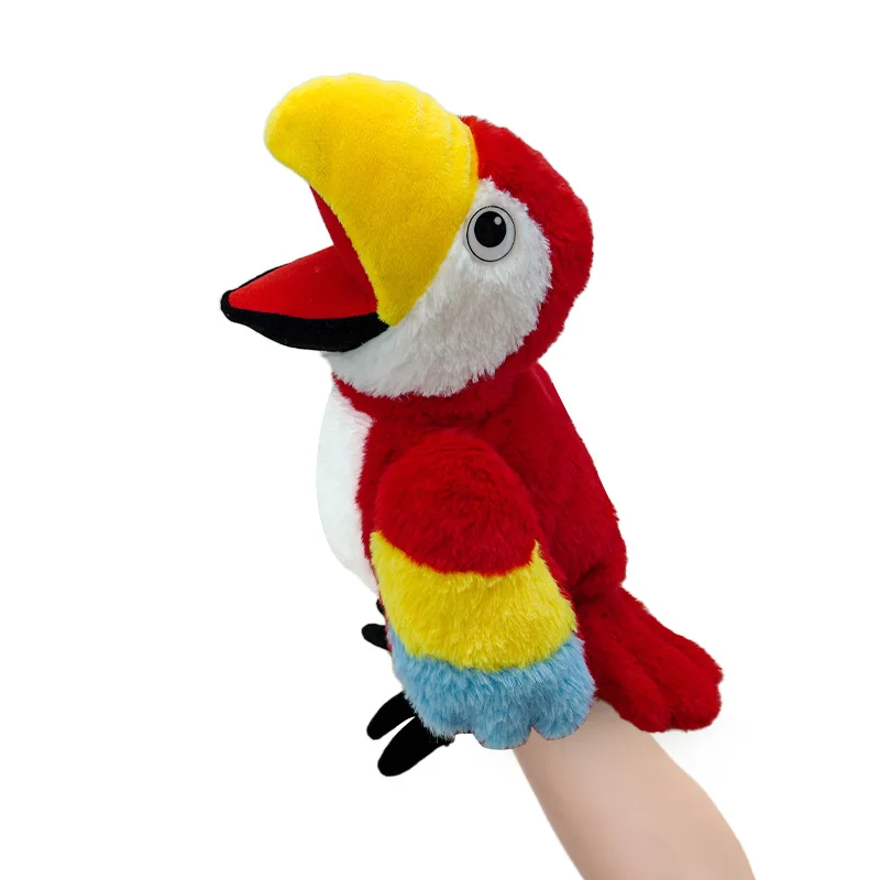 2023 новые производители развивающие попугай бигбилл птица ручная кукла плюшевые игрушки