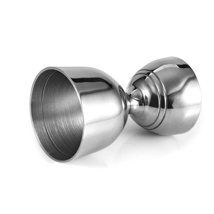 Mirror Polished Finished Bell Jigger Stainless Steel Bar Tool With 0.5 Oz1 oz 1.5 oz and 2 oz Measuring Marks with Custom Logo