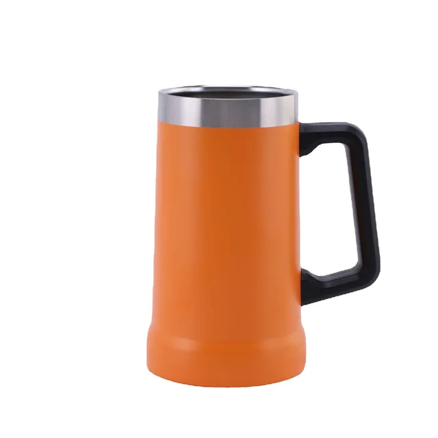 Factory outdoor portable handle beer mug Large Capacity Insulated Mug Office Coffee Mug