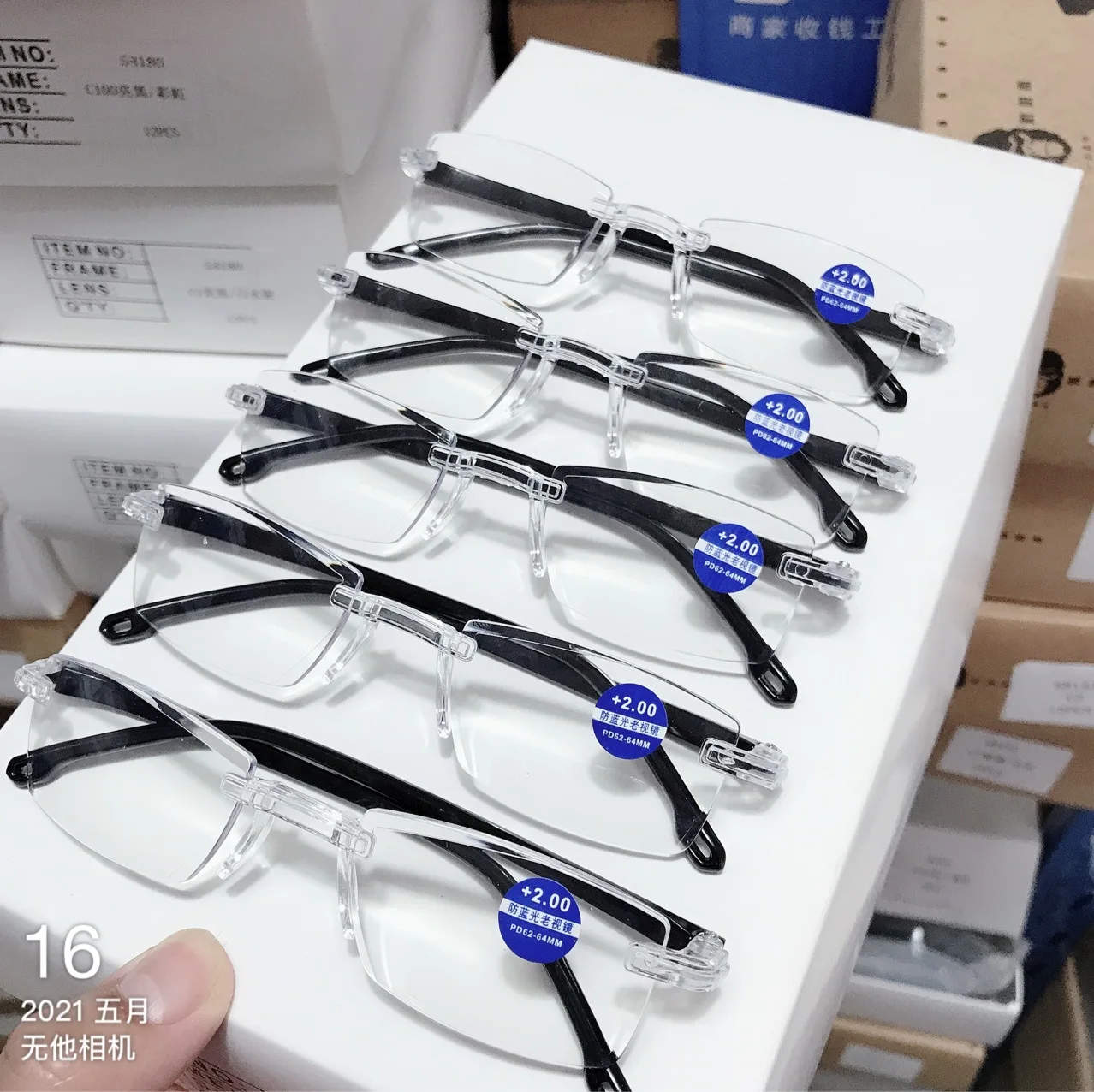 Cheap Rimless Reading Glasses New Vintage Reading Eyeglasses Diamond
