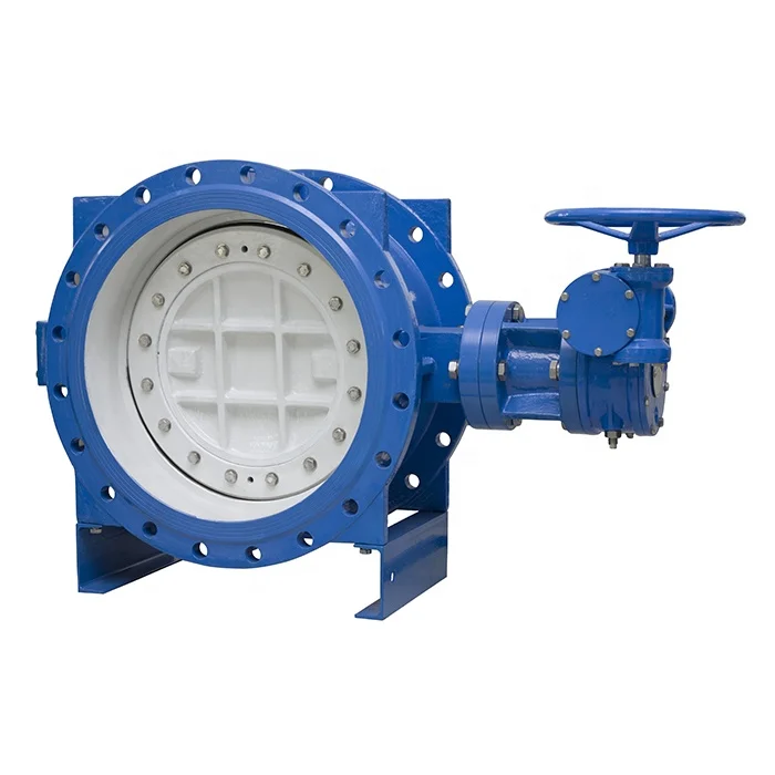 DIN3302 Epoxy Coated Ductile Iron Pneumatic Triple Double Eccentric Type Electric Actuator Flange Butterfly Valve