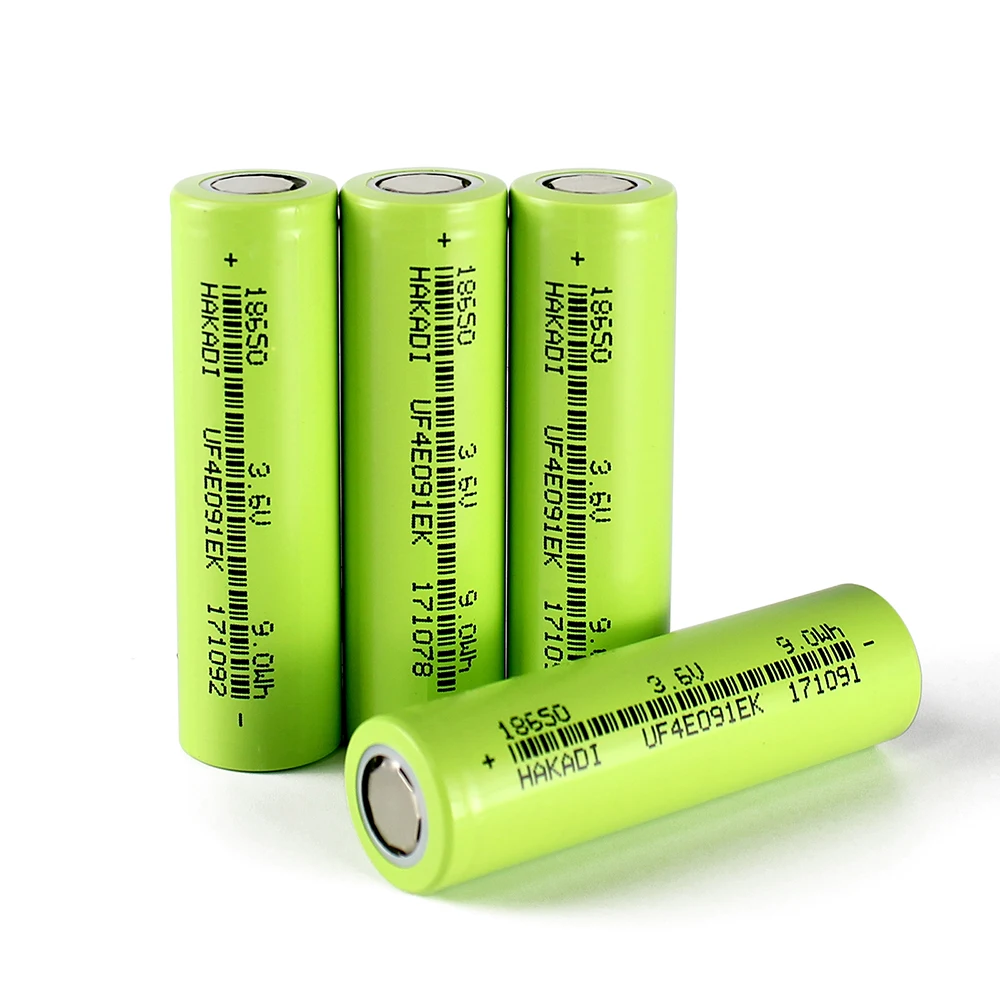 HAKADI 18650 Lithium Ion Battery - 2500mah, 3.7V, 1000 Cycles