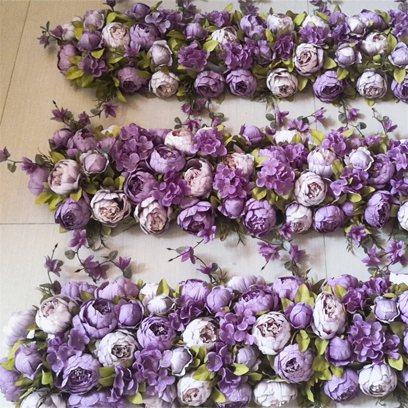 Ifg Popular Rose Orchid Wisteria Hanging Flowers Vine Garland Tassels