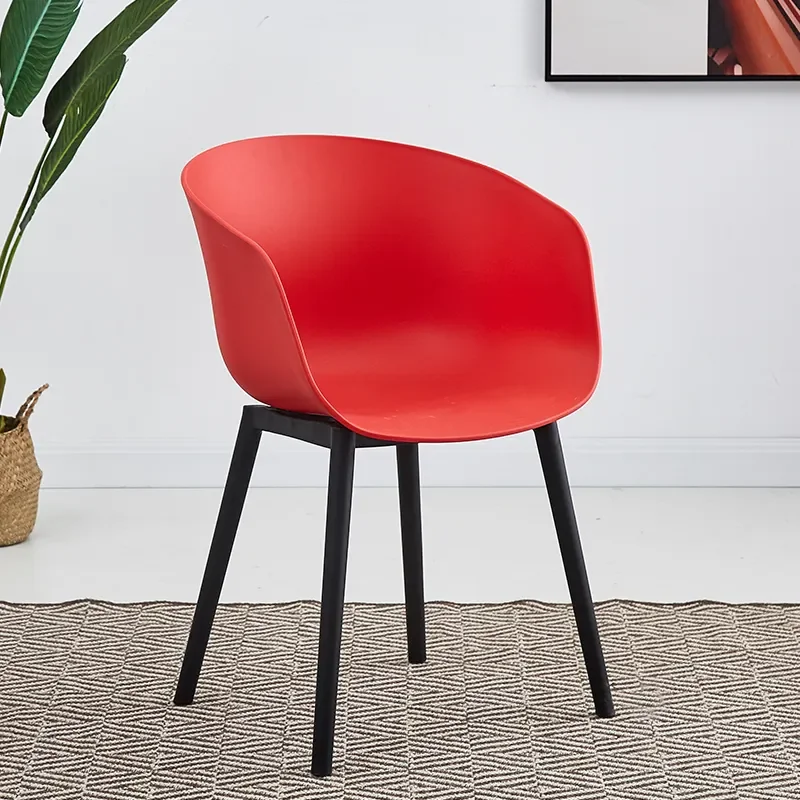 Modern Nordic Scandinavian Design Kitchen Chair Pp Plastic Restaurant ...