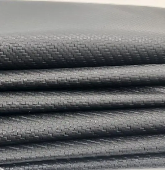 Classic  0.6mm Straw Mat Weaving Texture PVC Artificial Faux Leather for Sofa, Car Seat, Luggage and Furniture, Etc.
