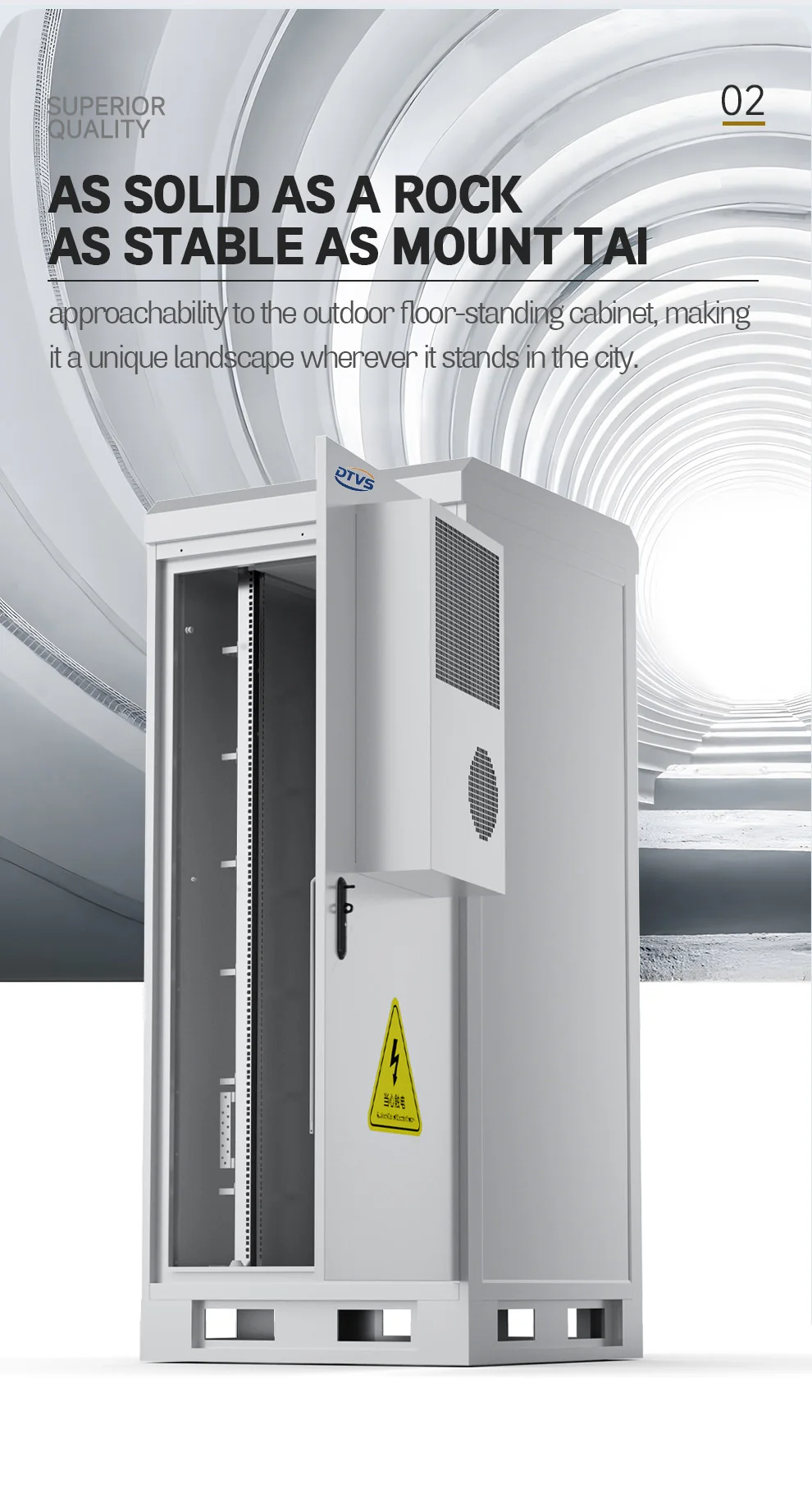 DTVS K-6612 19-Inch Outdoor Telecom Cabinet Climate-Controlled IP55 ...