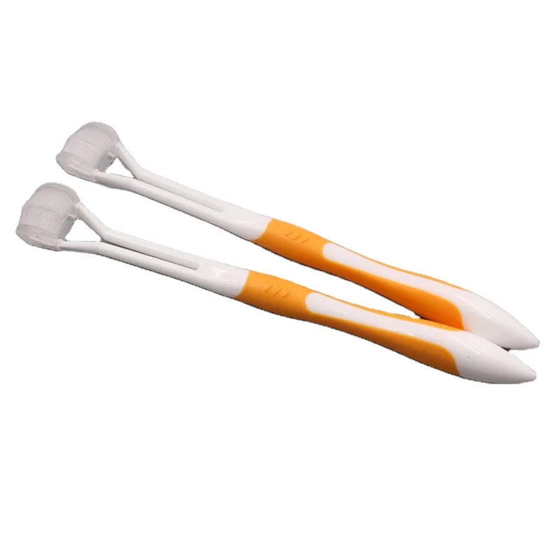 High Quality Pet Toothbrush Two Heads 360 Deep Cleaning Sided Bristles Manual Toothbrush With Soft Bristle