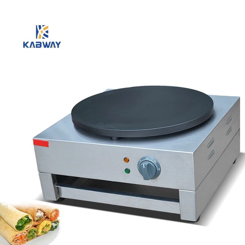 Высокопрочное коммерческое кухонное оборудование, одноголовочная электрическая блинница
